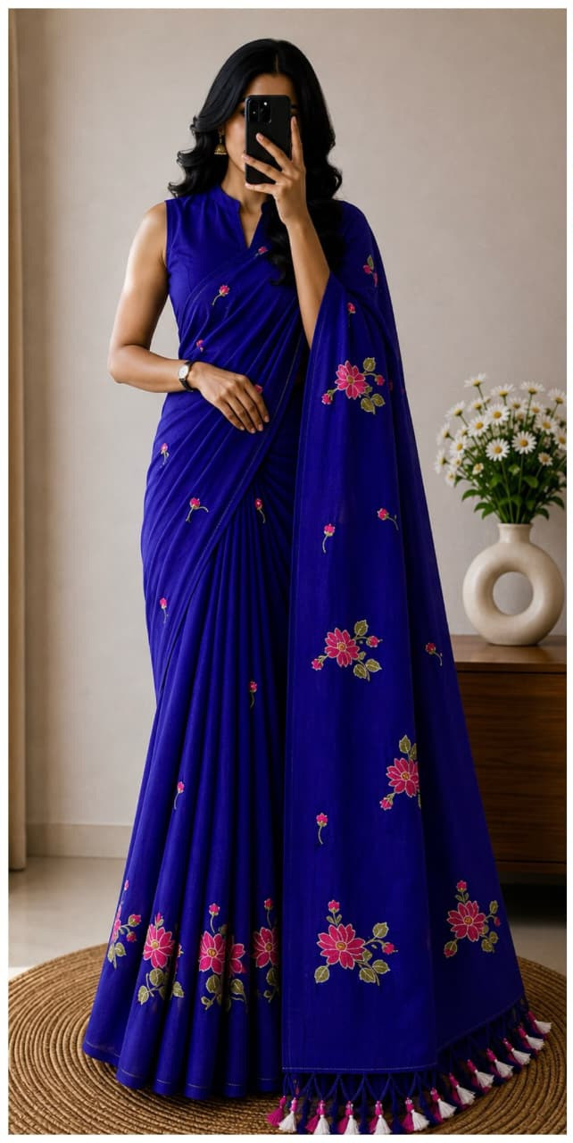 KHADI MULL COTTON SAREE