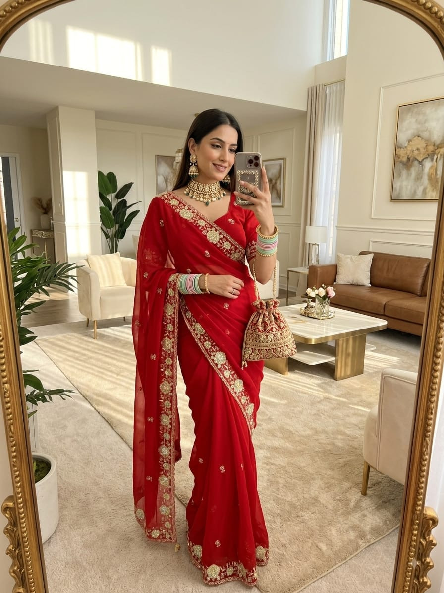 Georgette saree