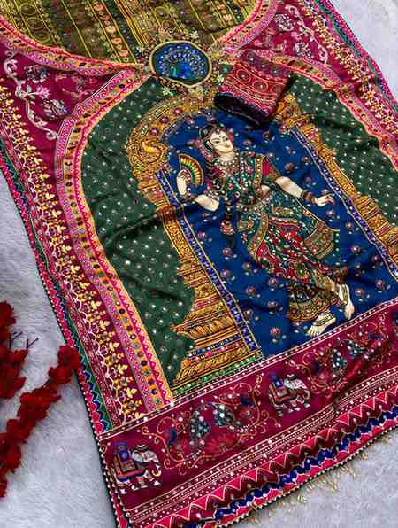 Classic Peacock Devi Printed Saree