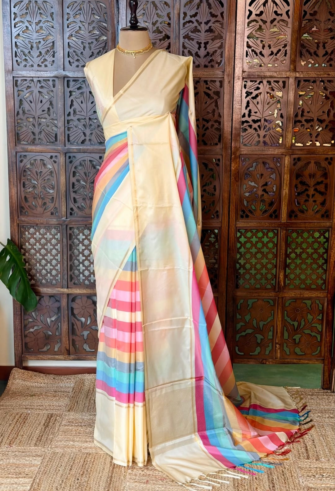 Banarasi semi Tissue  saree