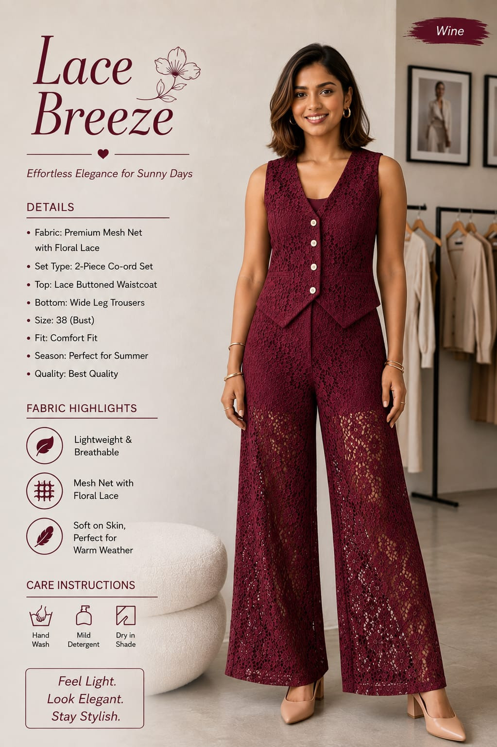 MESH NET CO-ORD SET