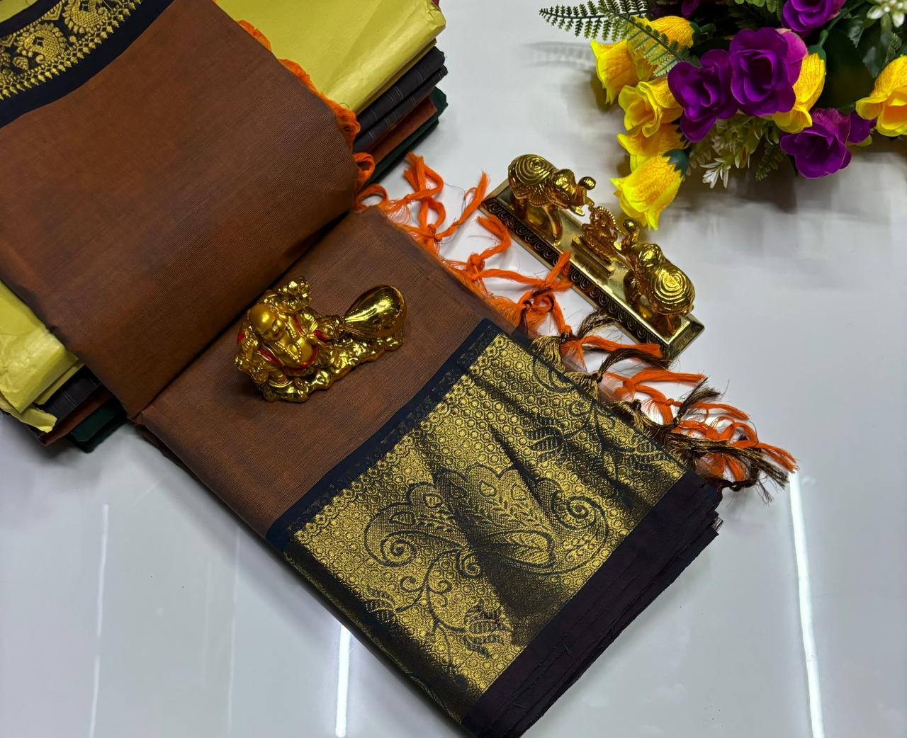 Kanchi cotton saree