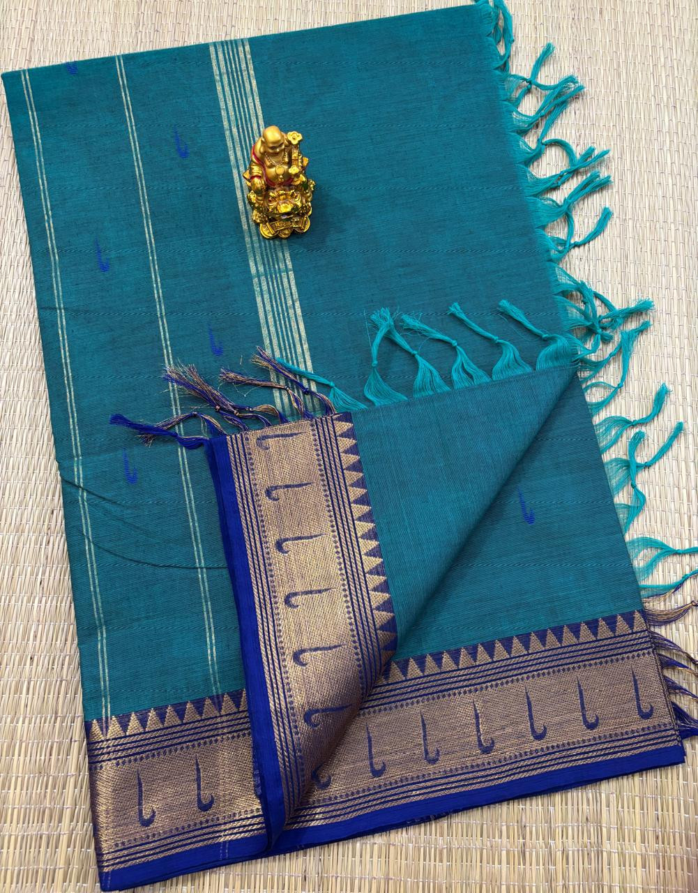 Cotton plain saree
