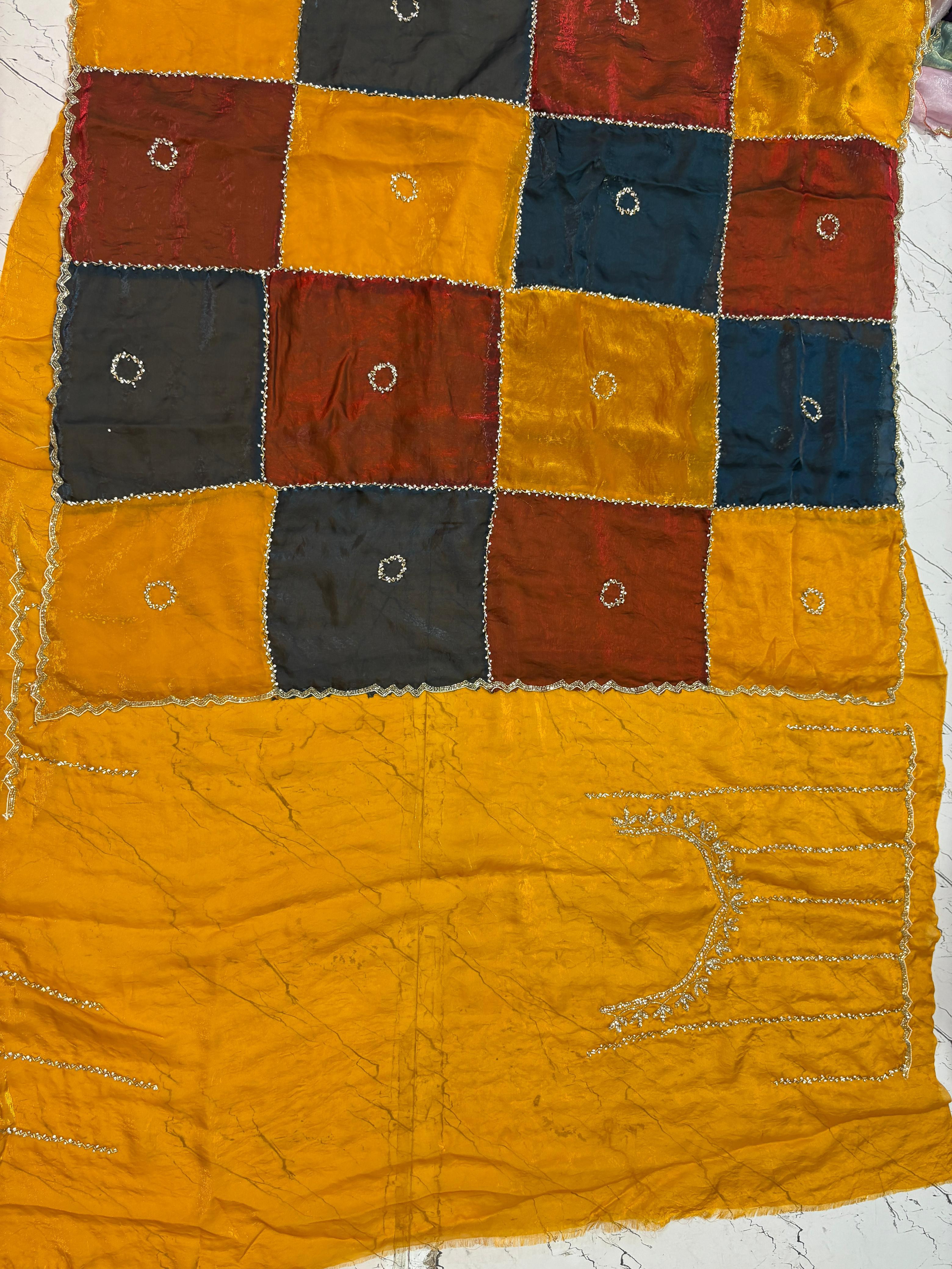 Nalki check design sarees