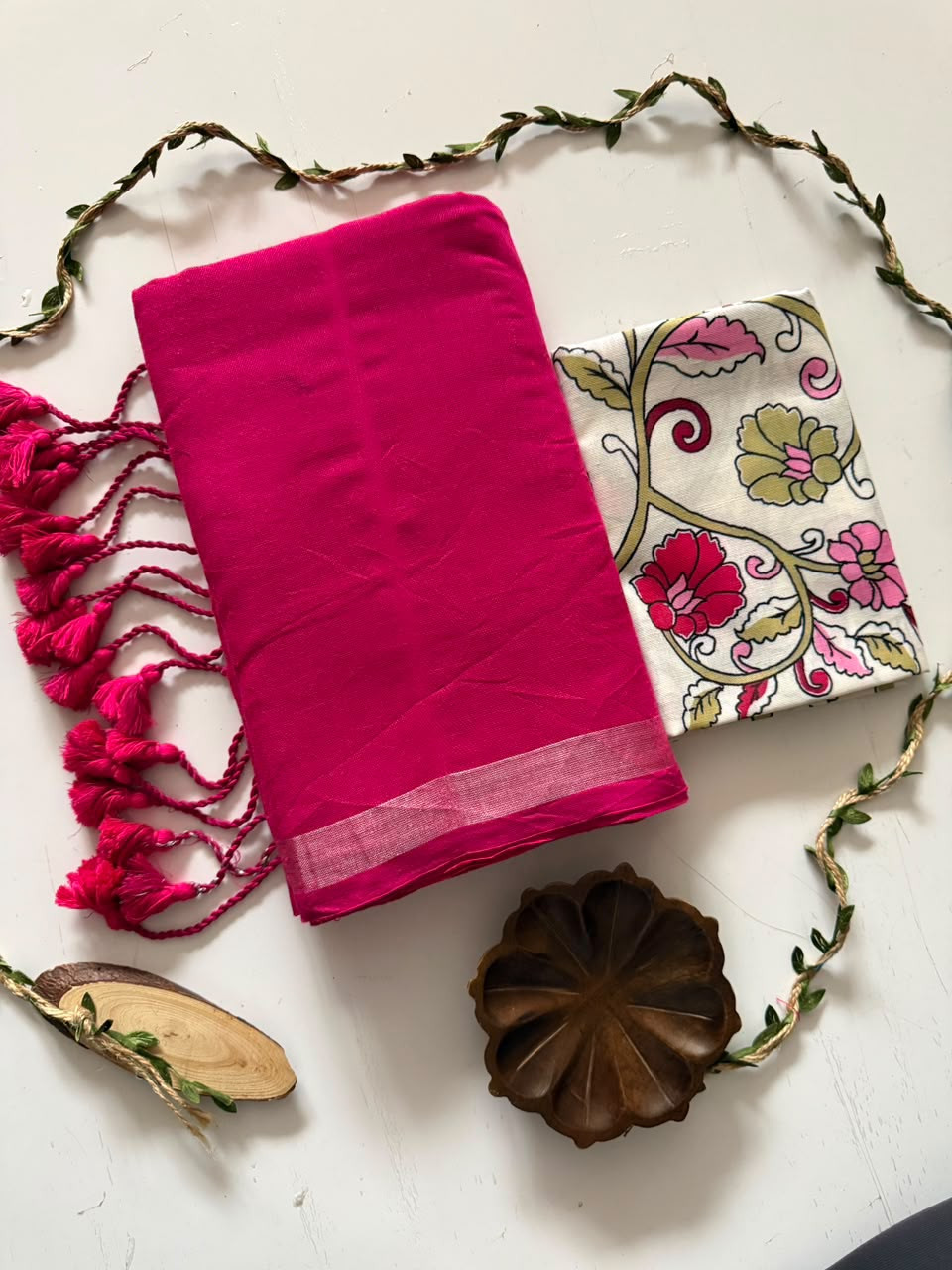 Handloom khadi cotton saree