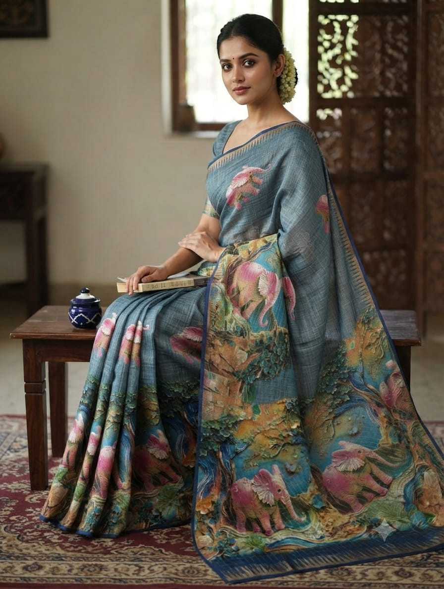 SEMI SILK SAREE