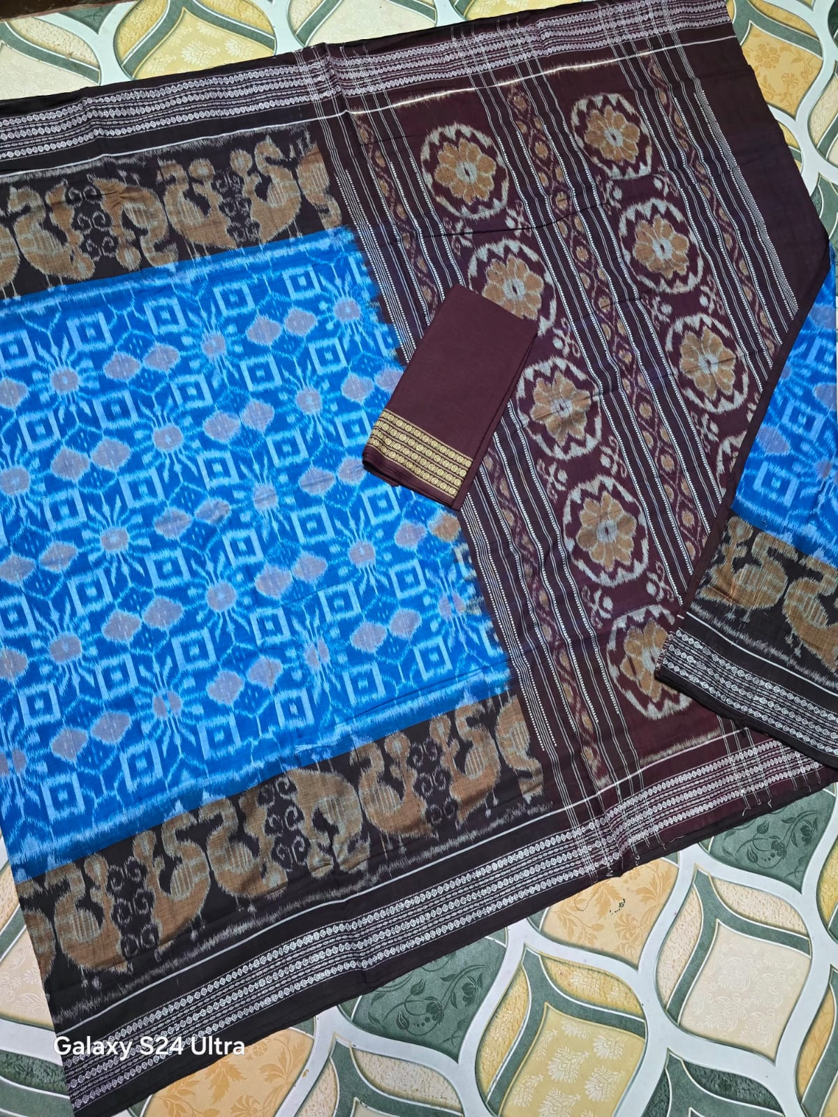 Sambalpuri cotton saree with blouse