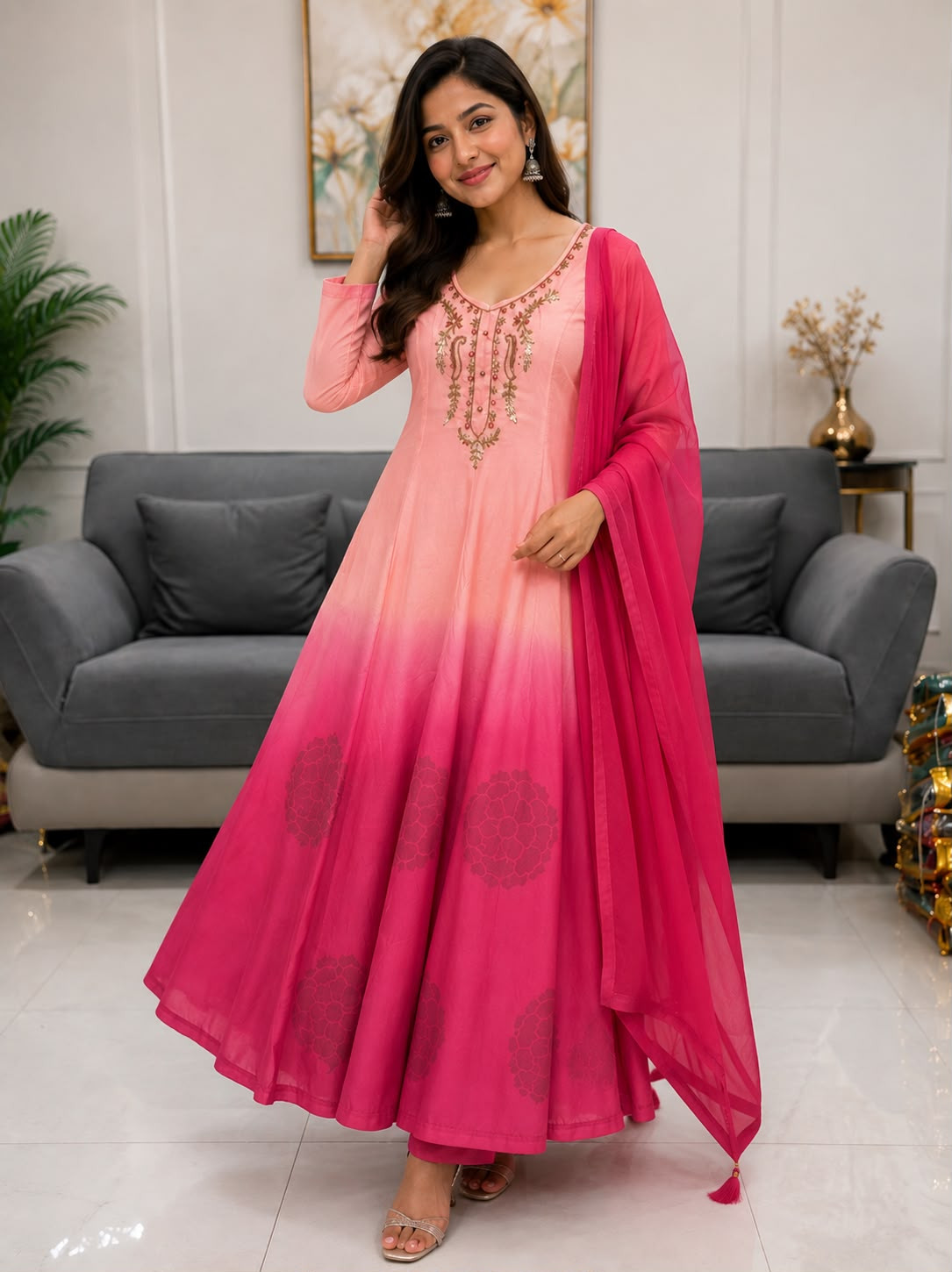 ANARKALI GOWN SUIT SET