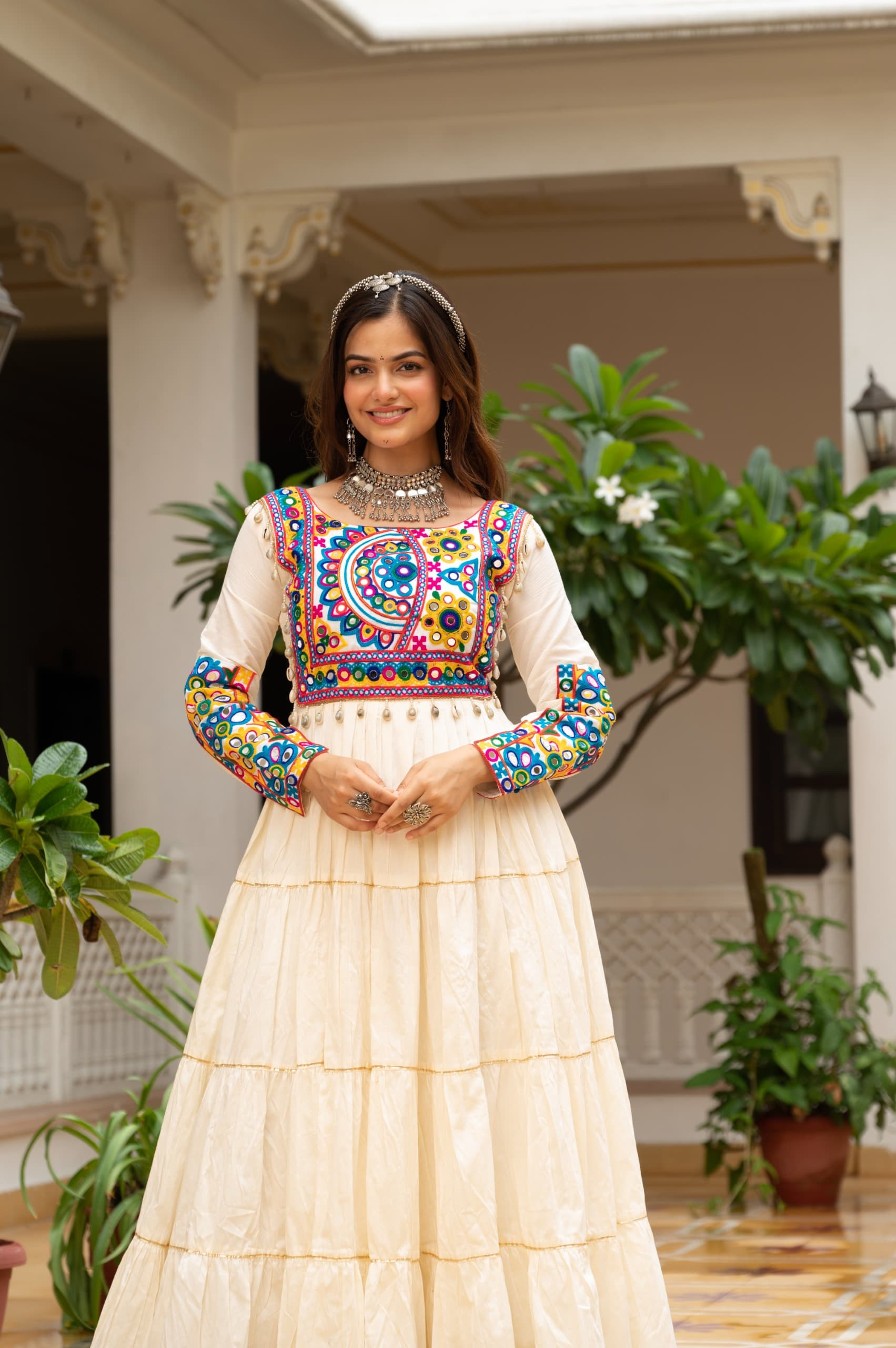 WOMEN FLARED GOWN