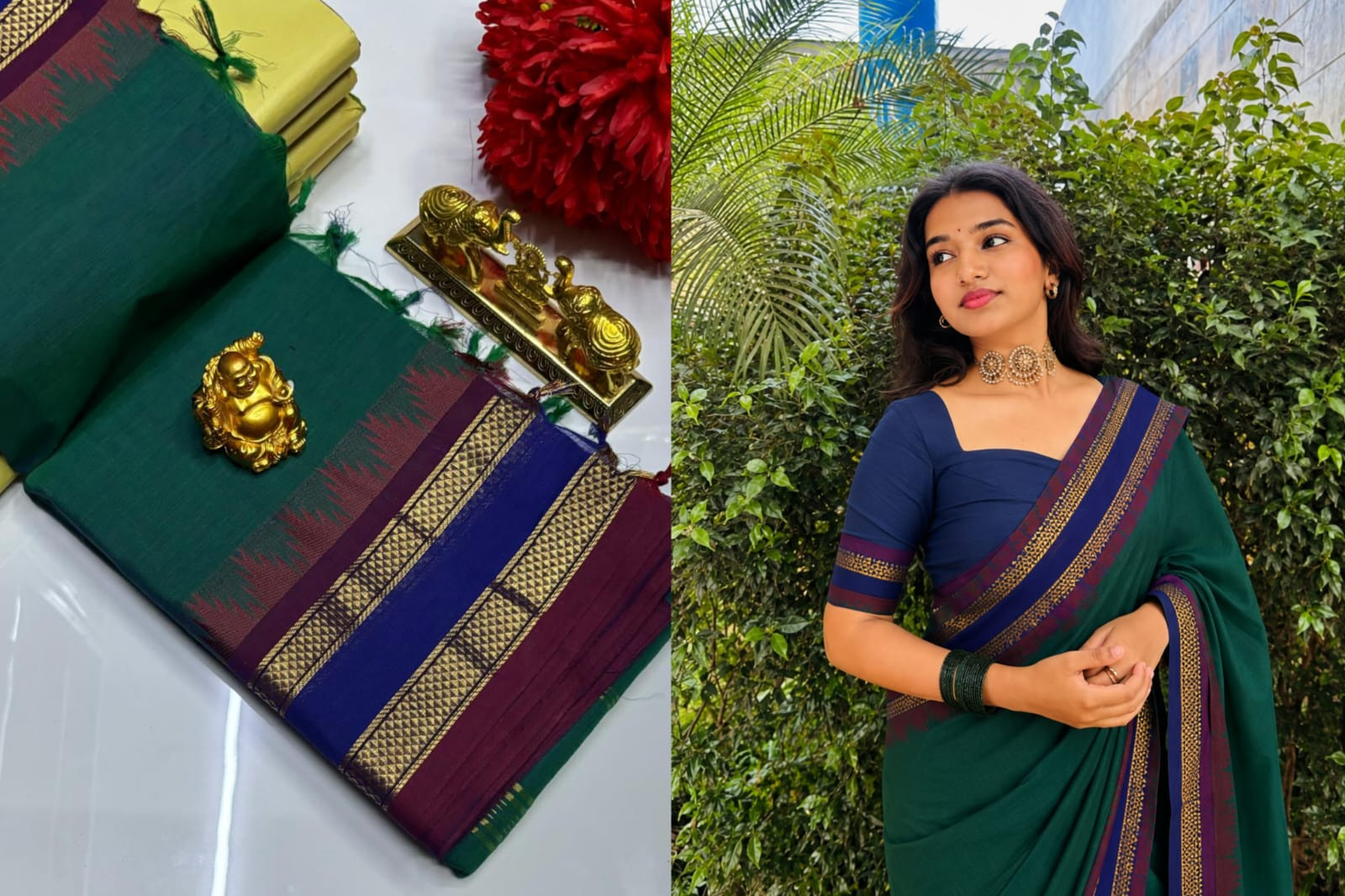 Kanchi cotton saree