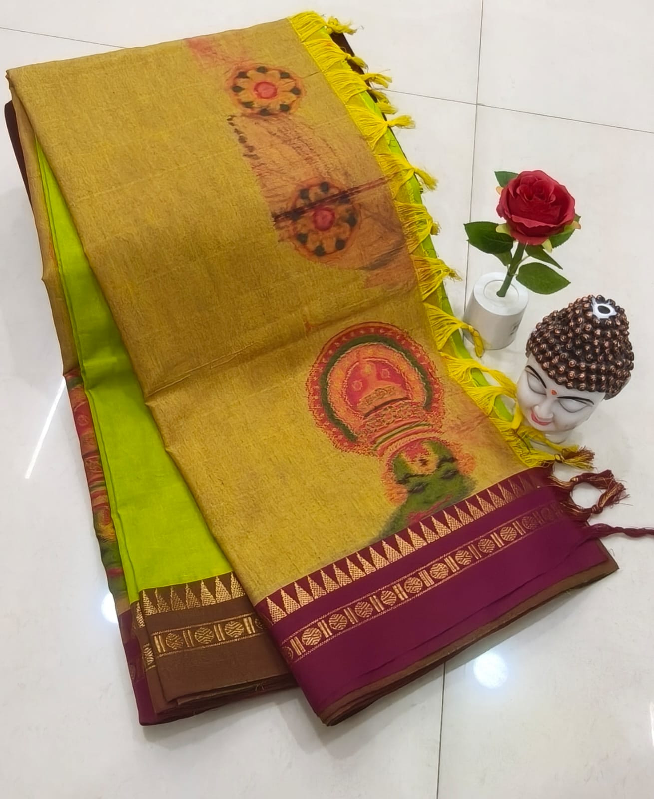 Kanchi cotton Butta Saree