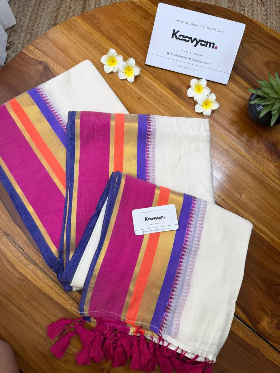 Mul cotton onam special saree