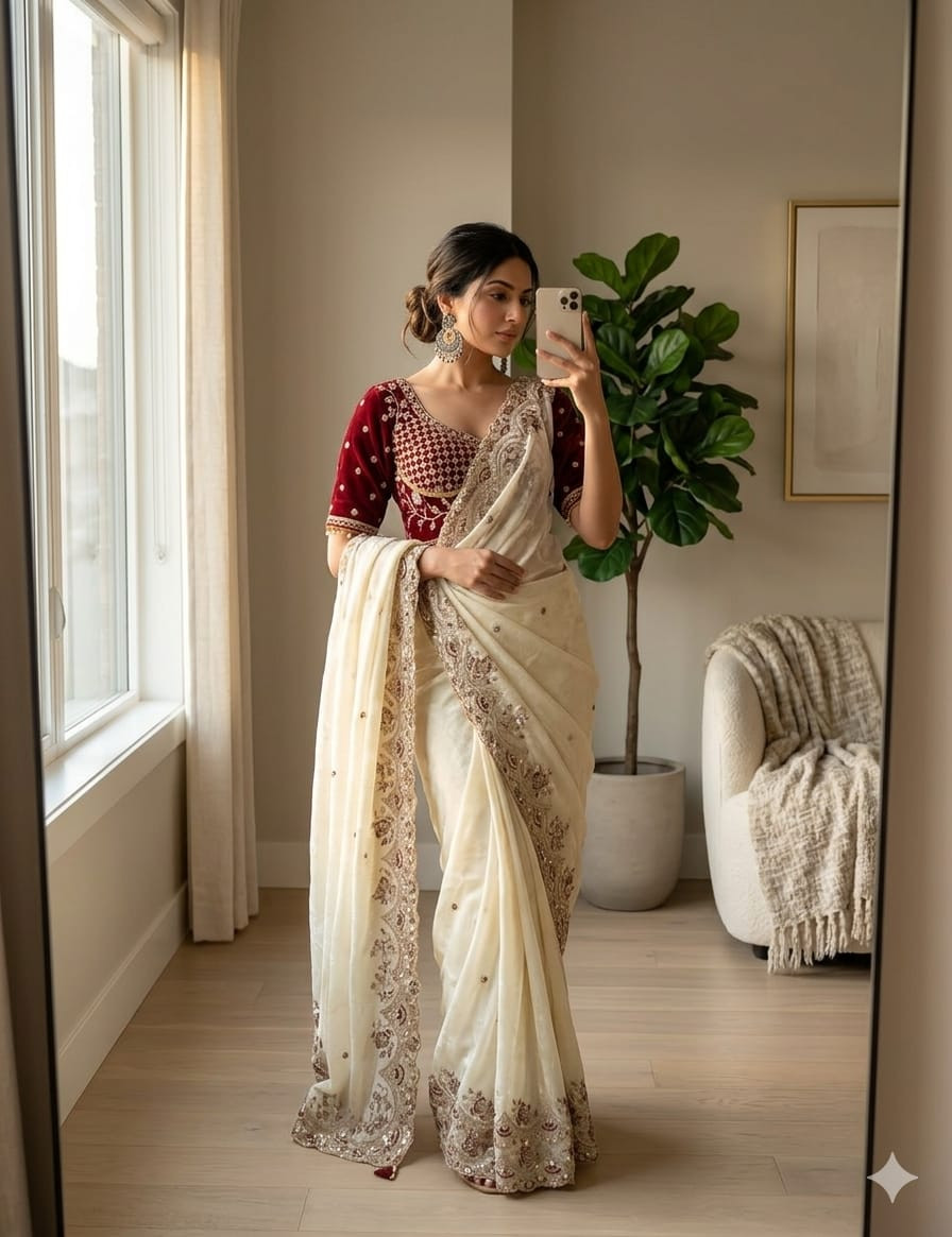 Kaamini sarees sartin fabric with heavy border