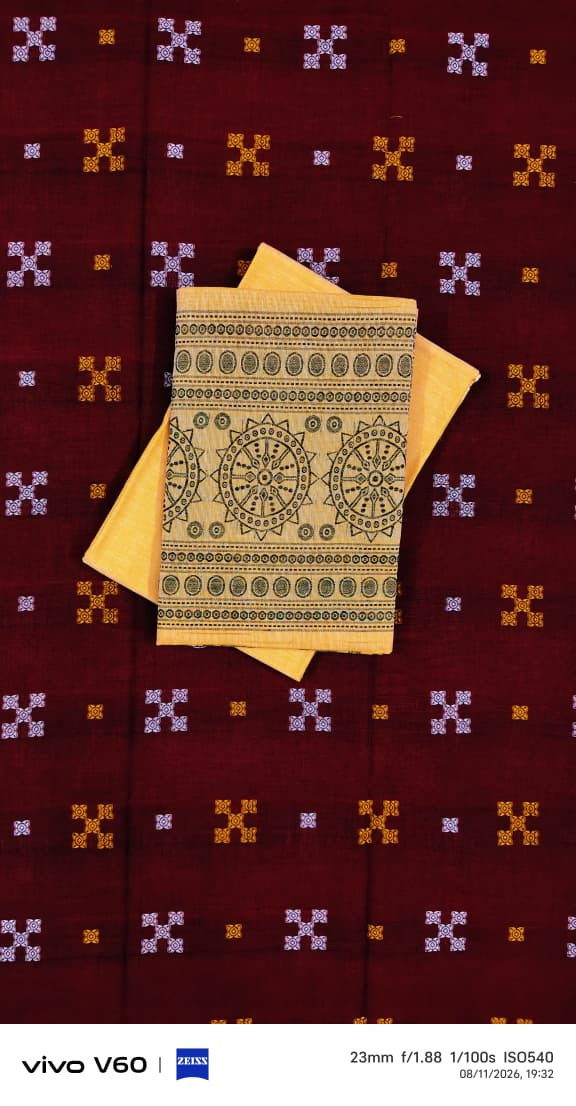 Handloom cotton dress material