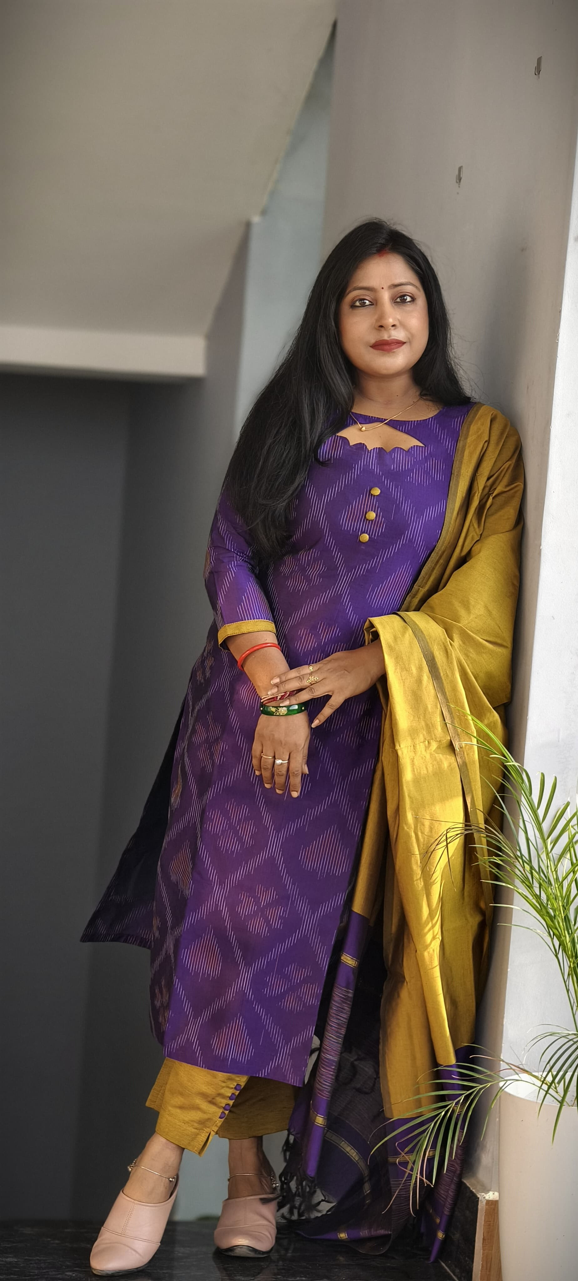 Printed kurta paint with dupatta set