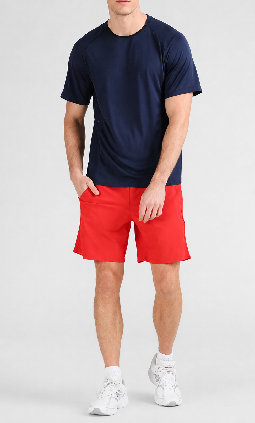 Round Neck & Half Pant Set for Men