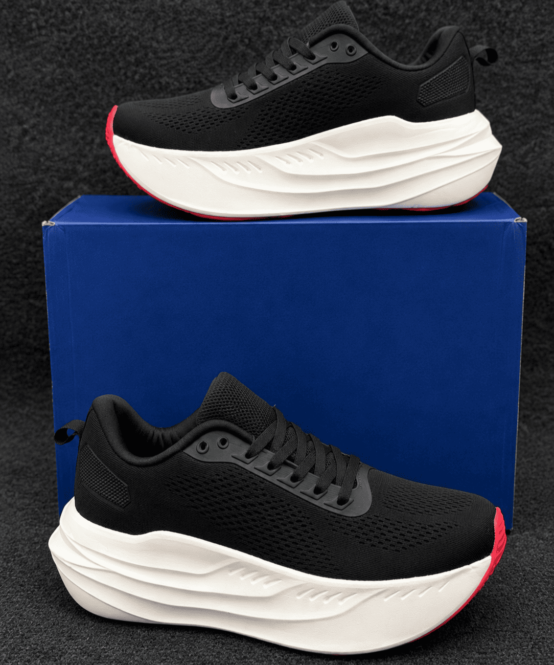 Athletic running shoes