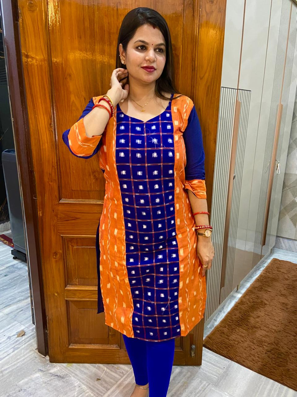 Sambalpuri cotton kurti