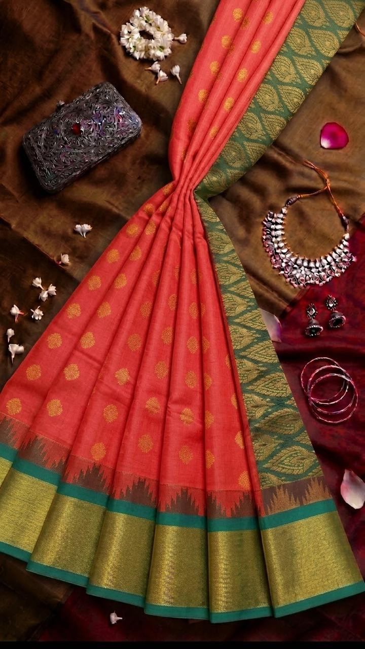 Fancy tissue saree