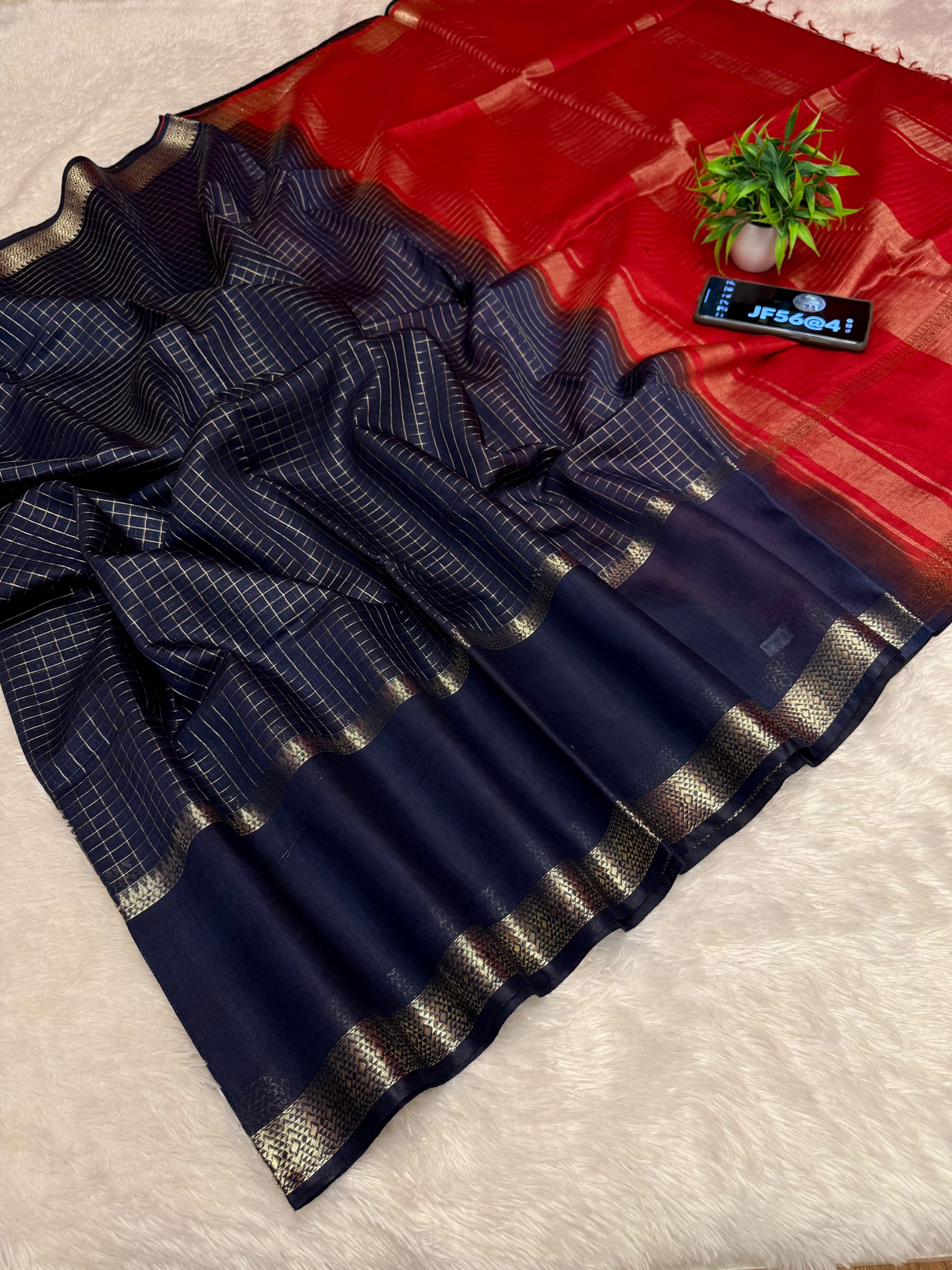 Tussur silk zari weaving saree
