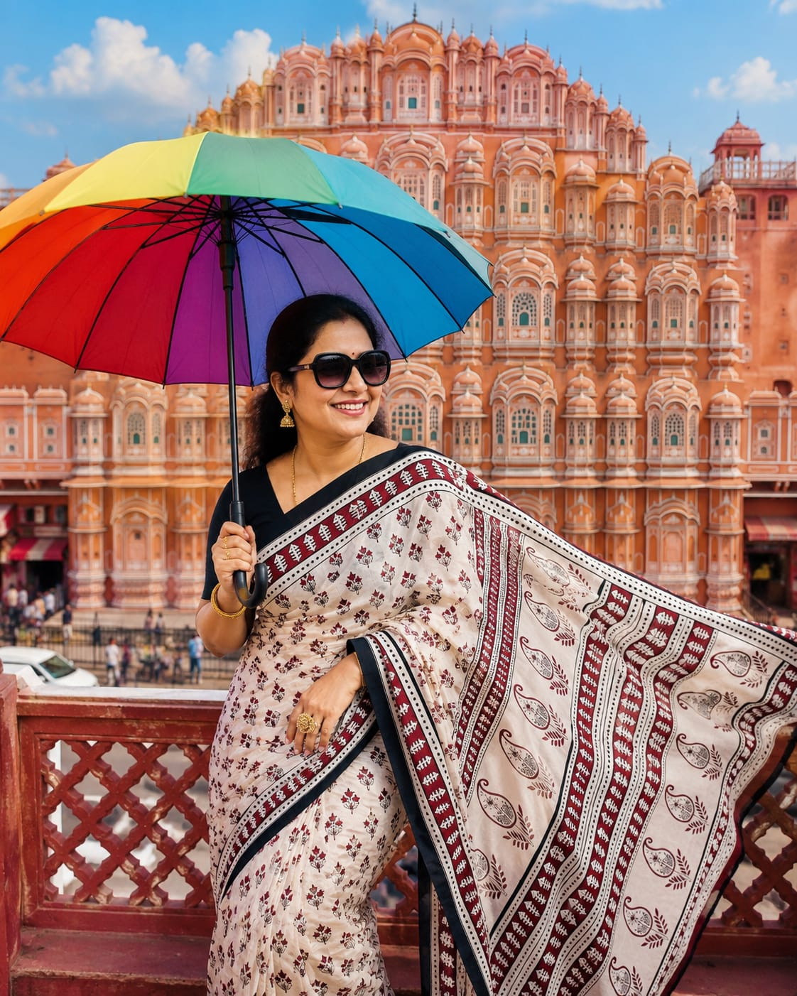 PRINTED MULMUL COTTON  SAREE