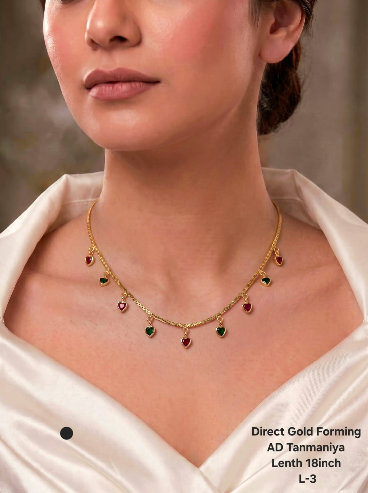 Direct gold forming crystal Tanmaniya chain