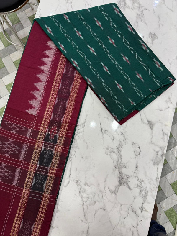 Pure cotton Sambalpuri unstitched suit