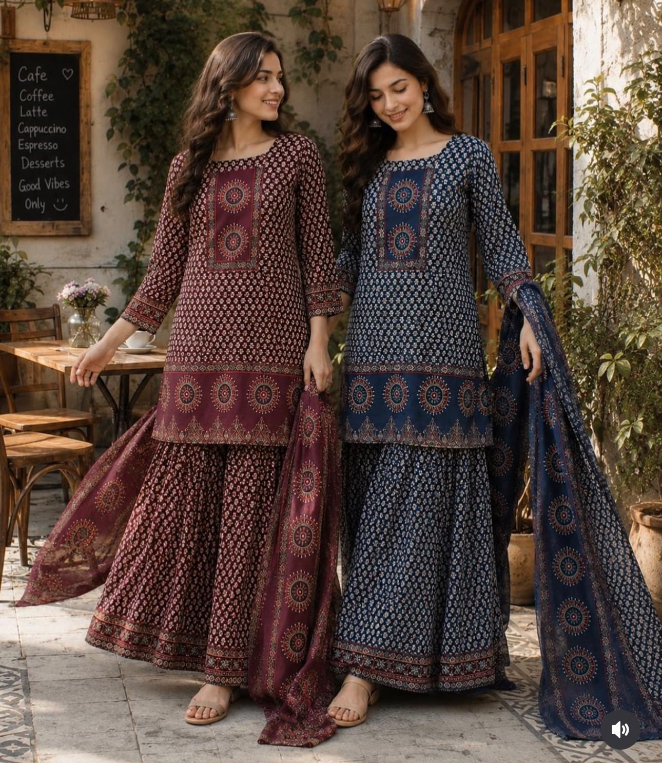 Kurti sharara set