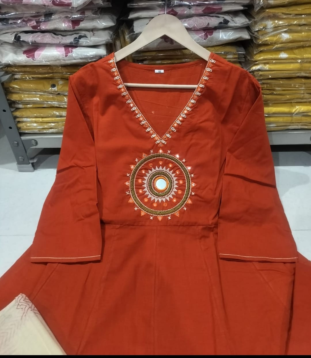 Anarkali kurta pant with dupatta set