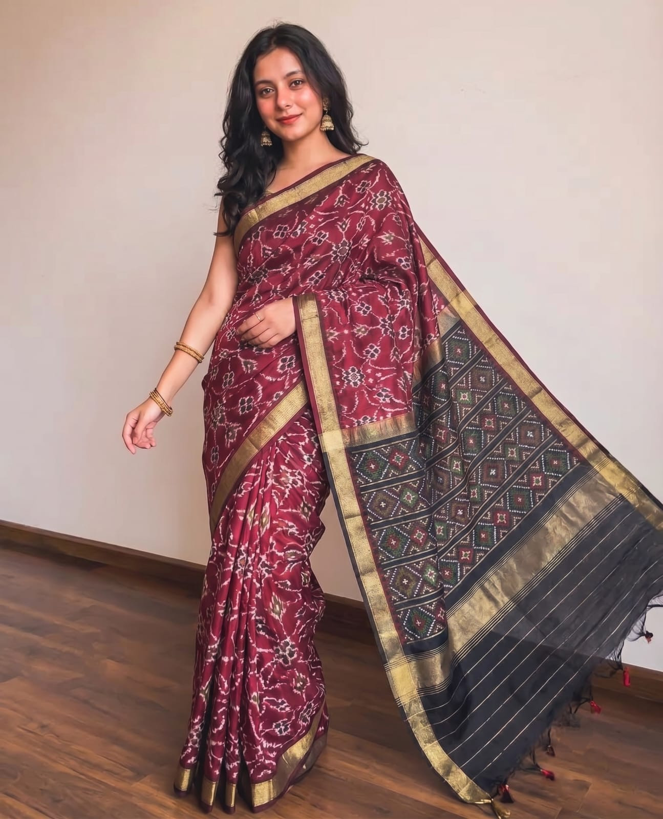 Pure silk fabric traditional sarees