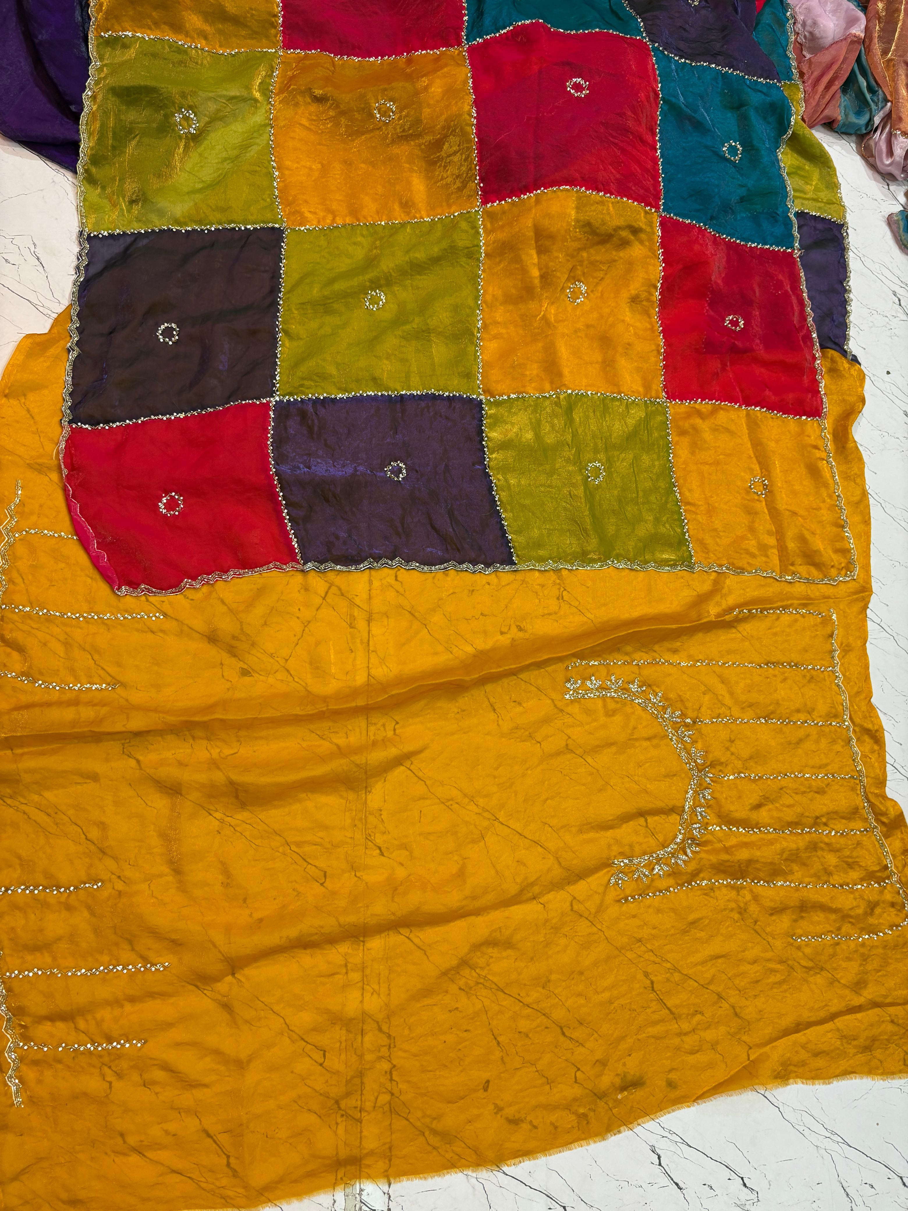 Nalki check design sarees