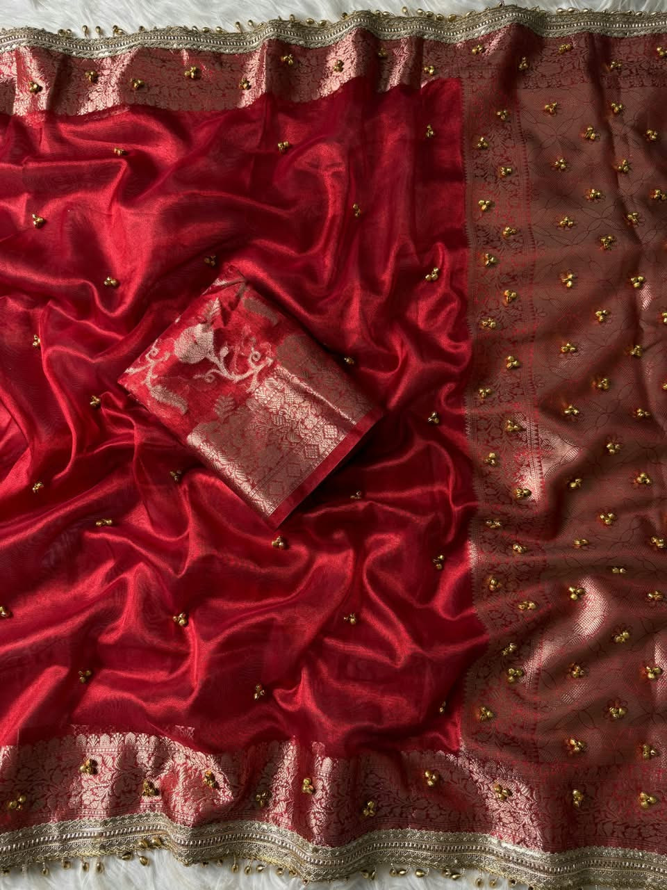 Banarasi tissue silk saree