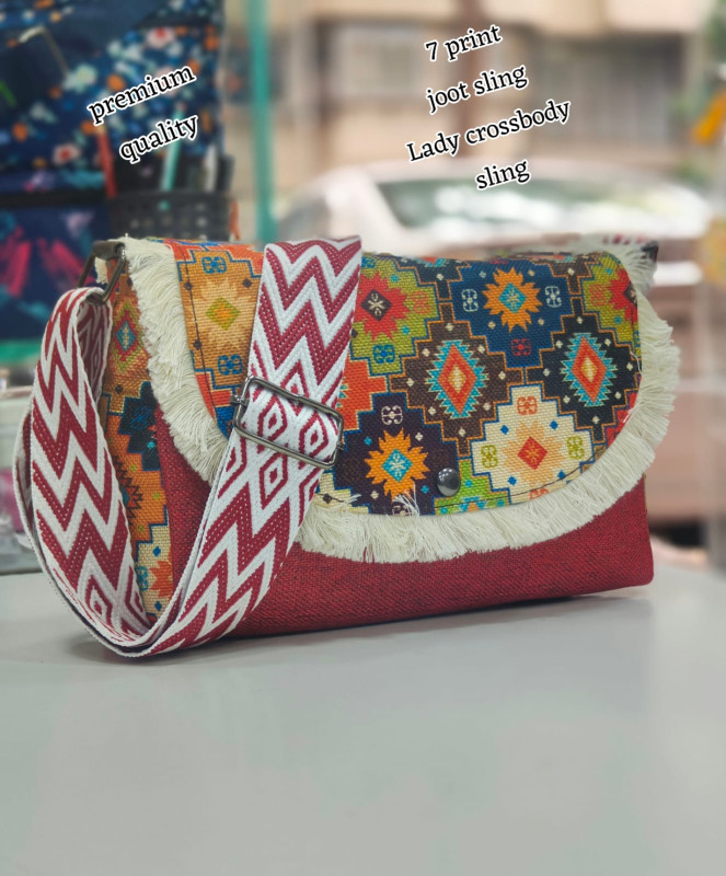jute lady crossbody sling Handbags