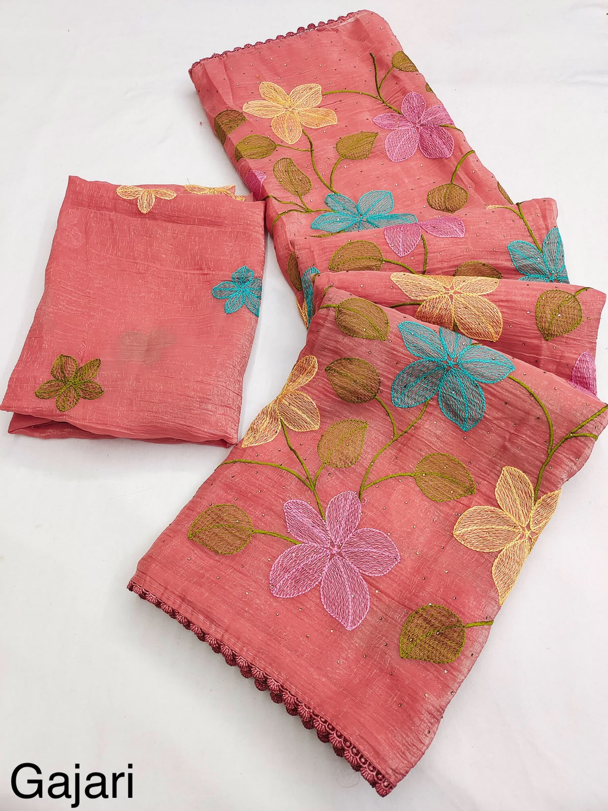 Viscos crunchy silk saree