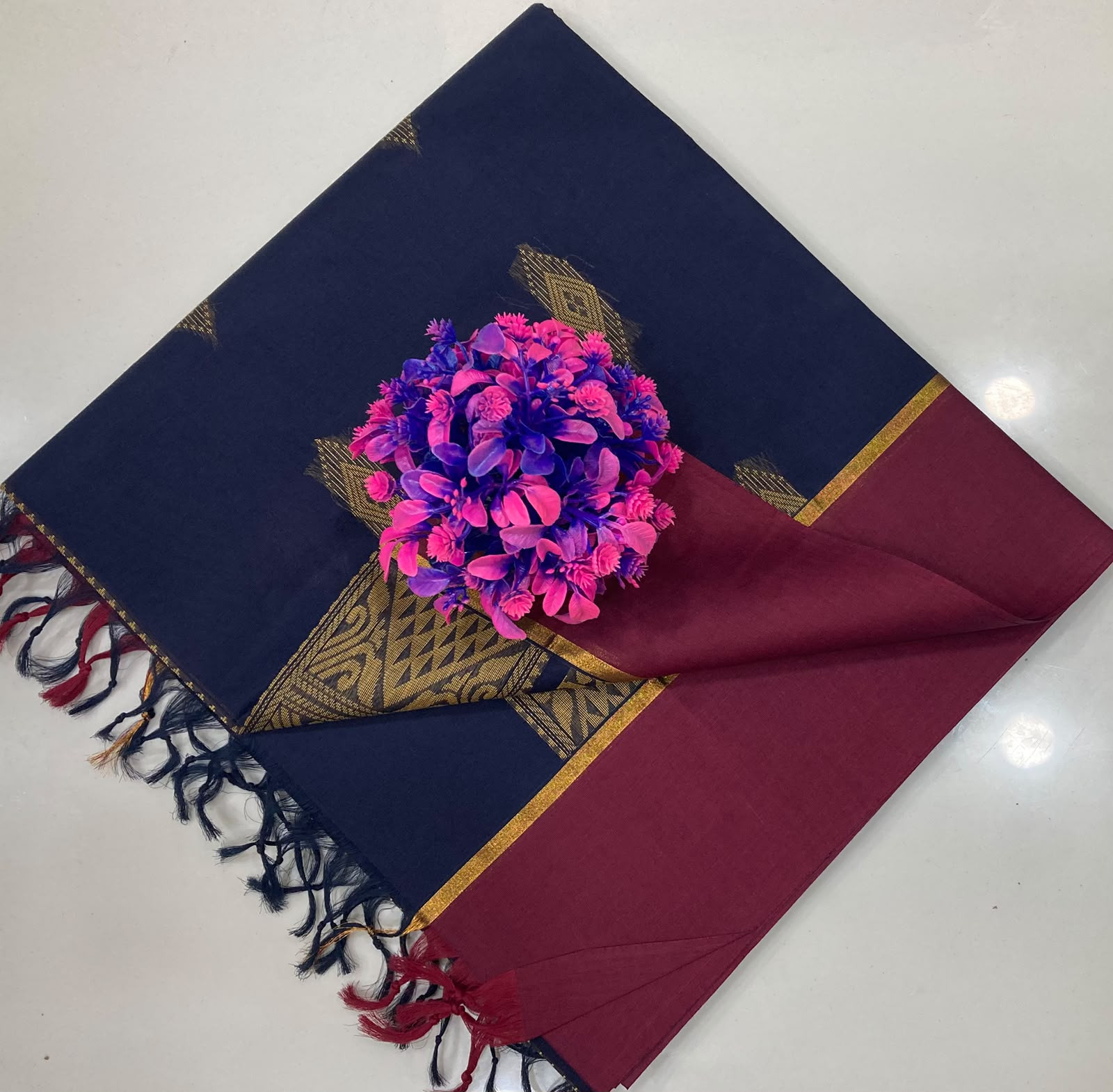 Putta cotton saree
