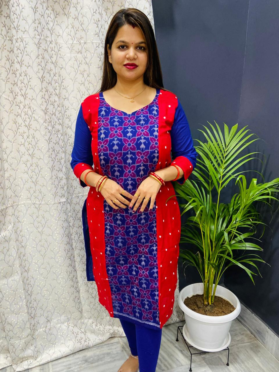 Sambalpuri cotton kurti