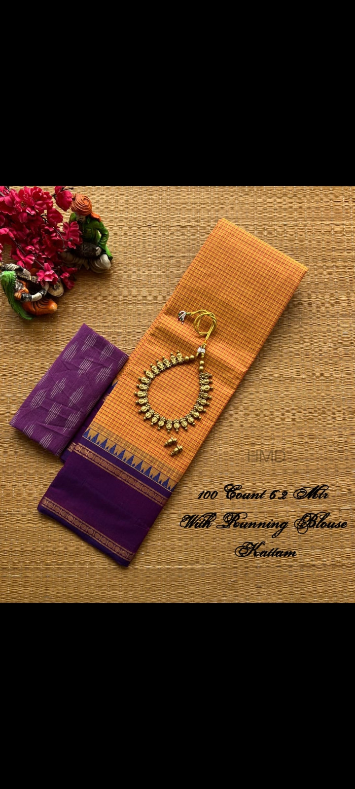 Count plain saree with Butta collection