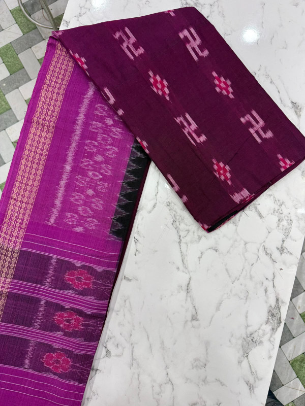 Pure cotton Sambalpuri unstitched suit