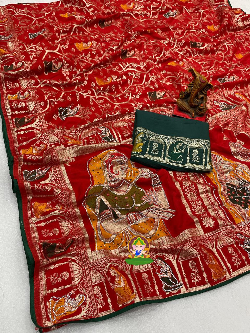 Dulhan print saree