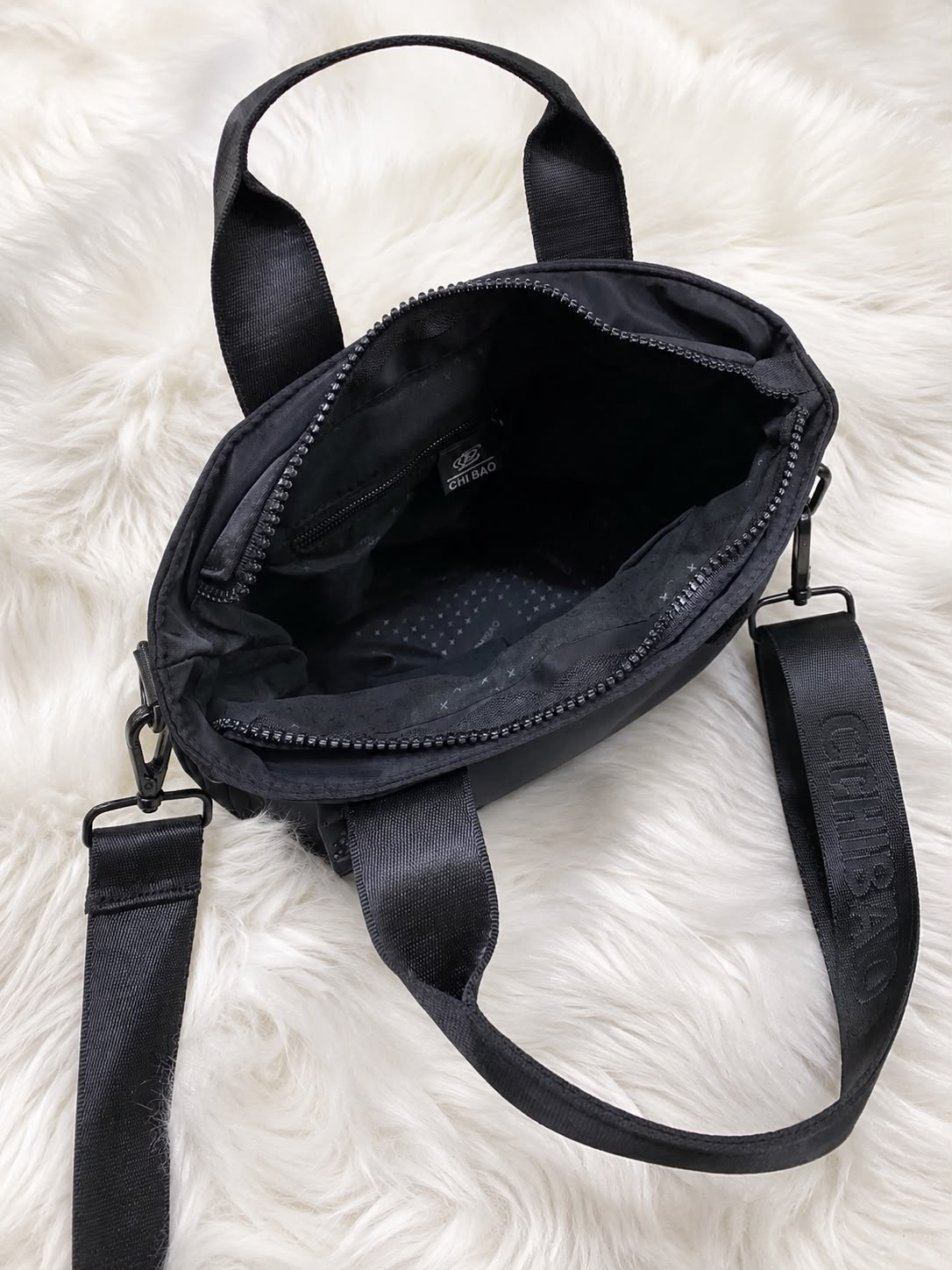 Waterproof Satin SLING BAG with Broad Belt