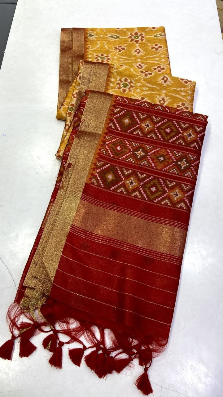 Pure silk fabric traditional saree