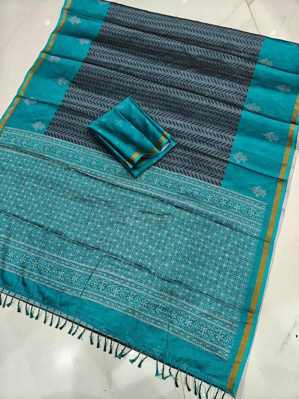 Cotton silk saree