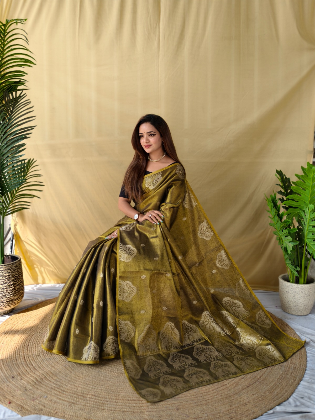 Tissue silk saree