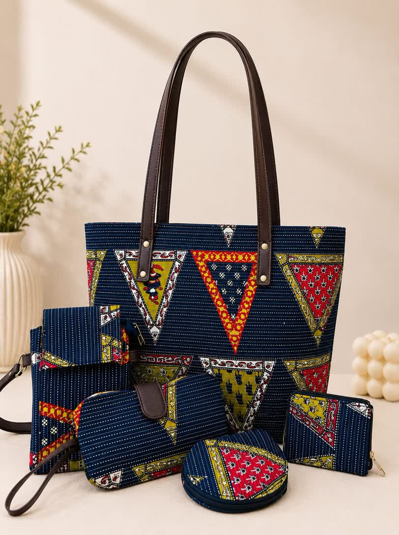 Traditional Ikkat 5-Piece combo set