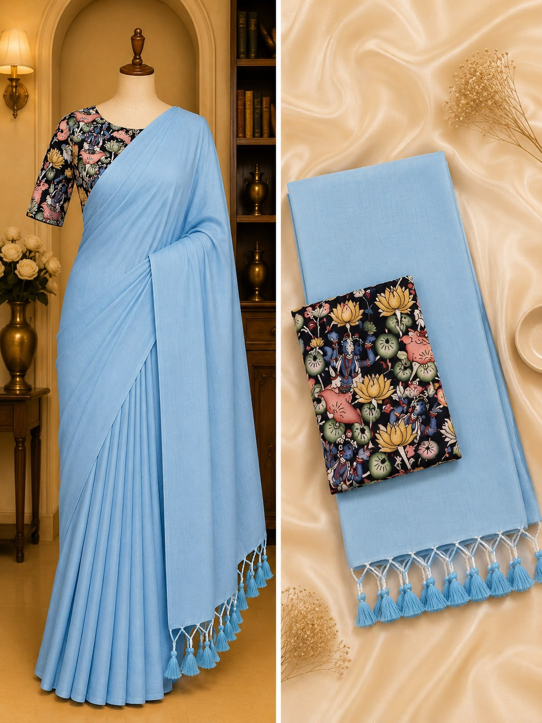 Khadi cotton saree