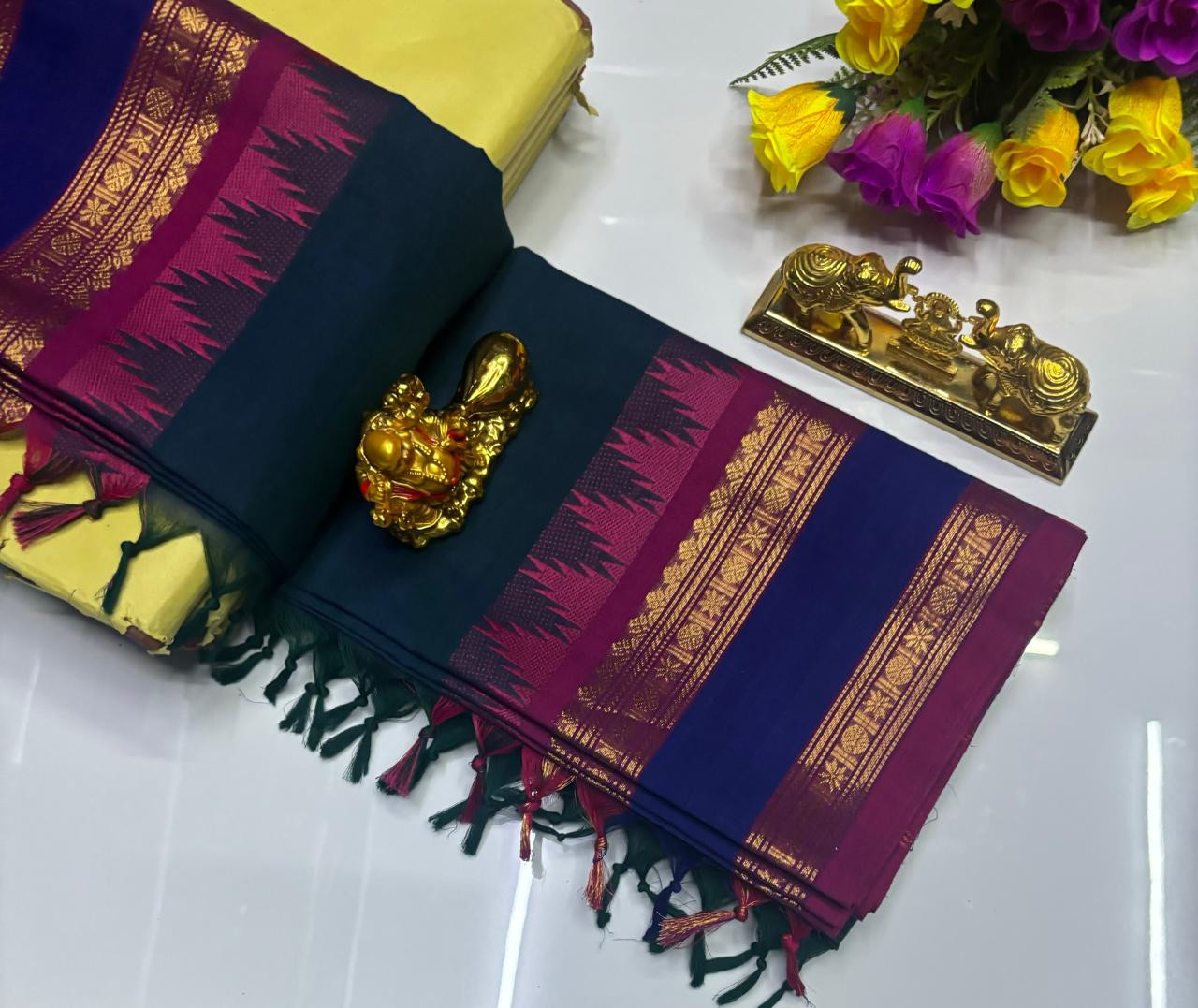Kanchi cotton saree