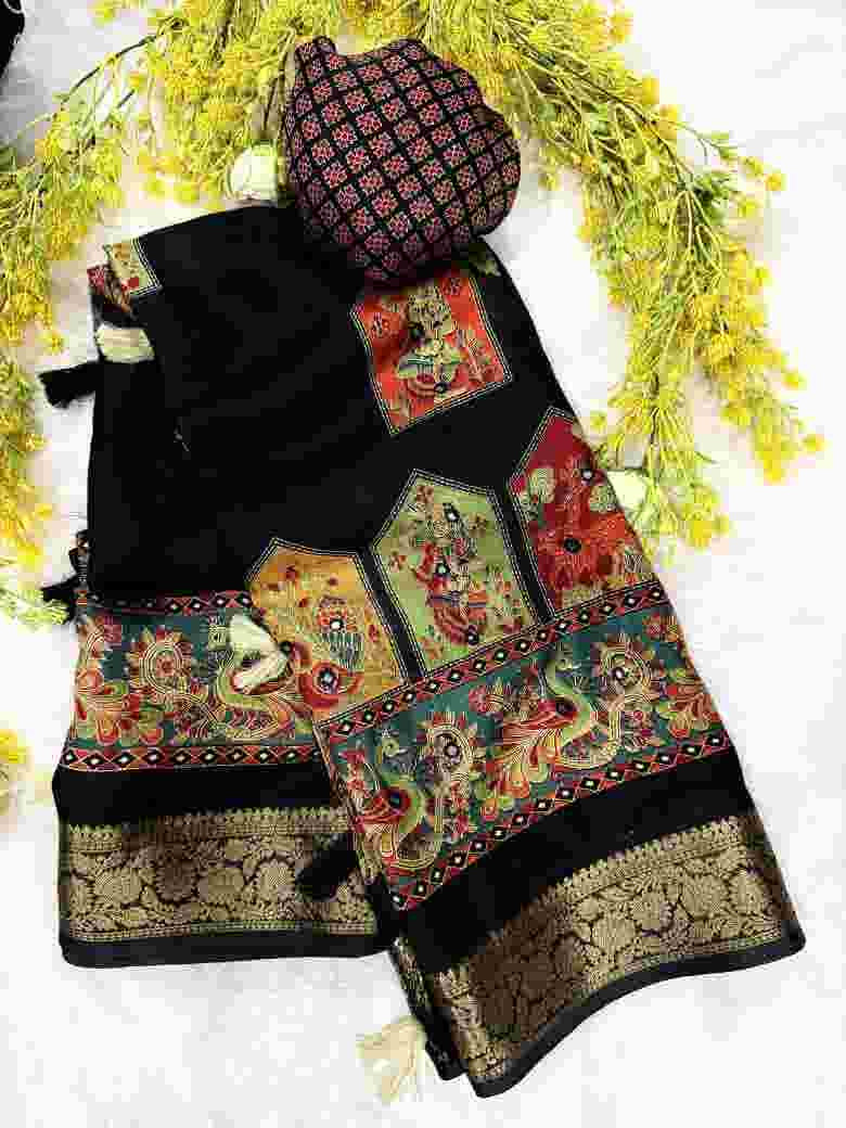 Creap silk saree