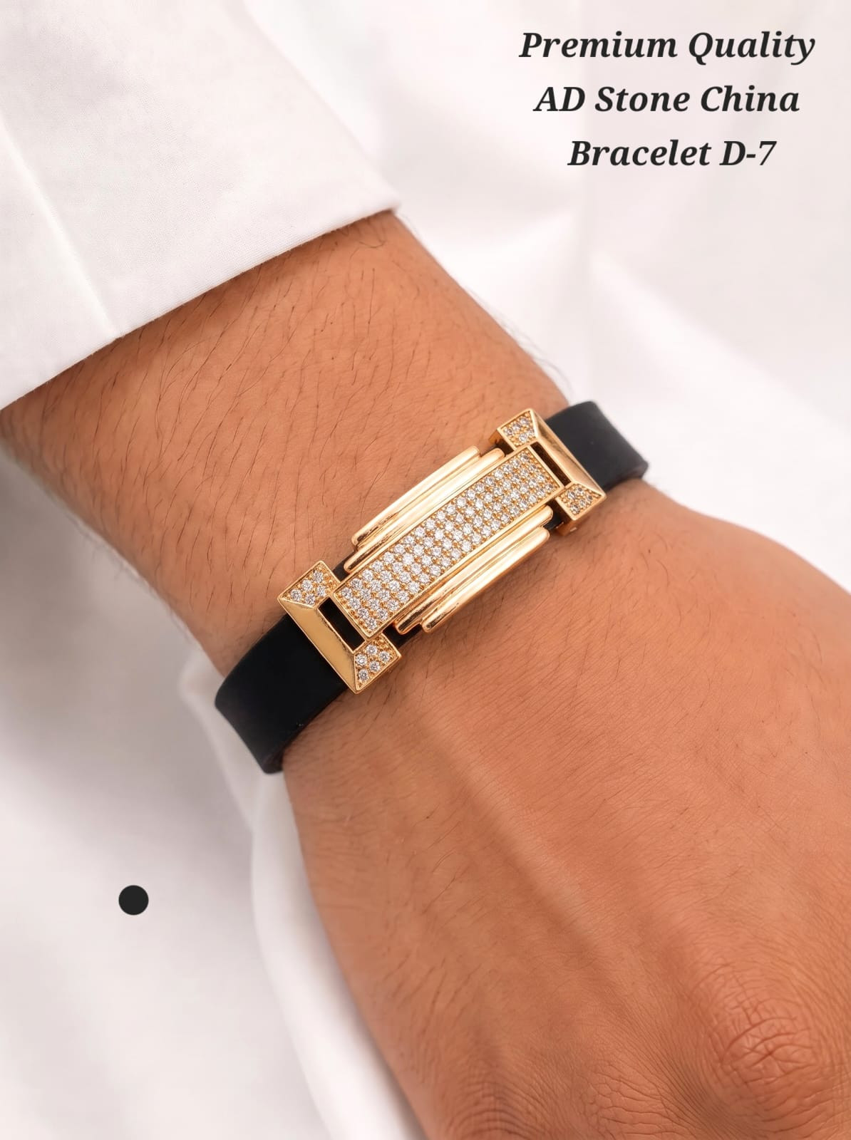 AD stone bracelet for men