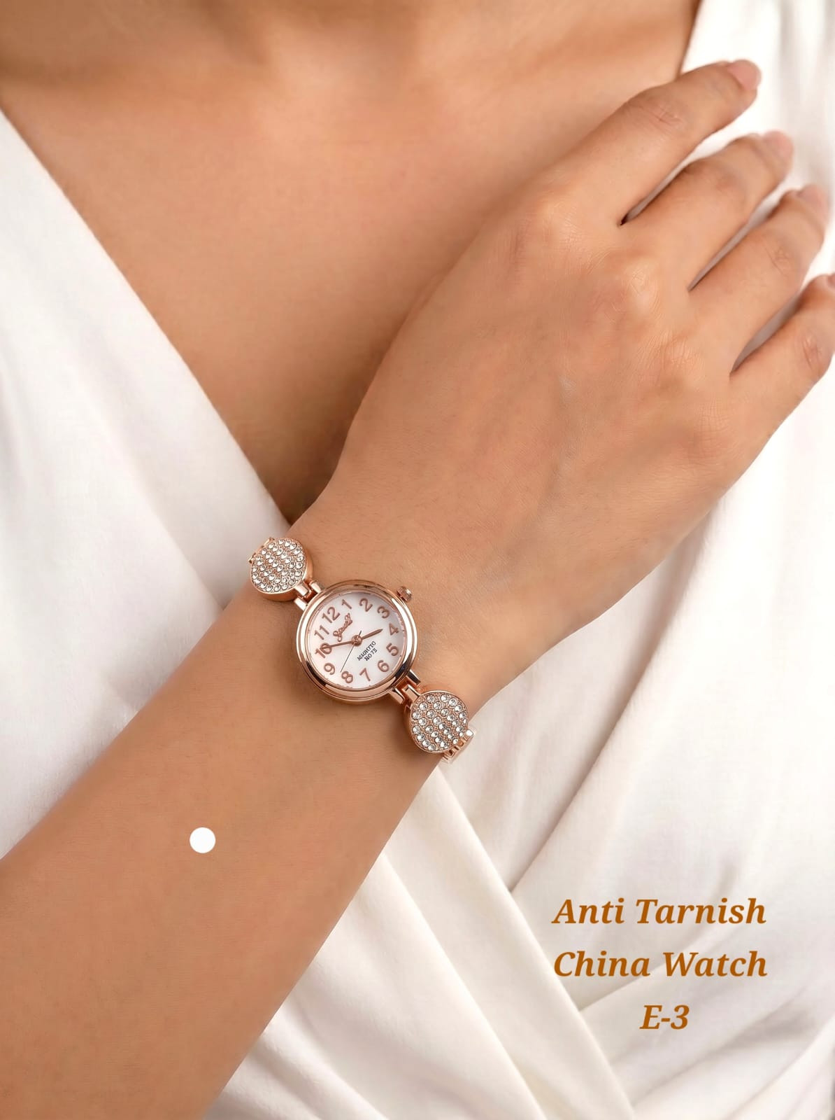 Rose Gold Crystal Accent Women's Watch