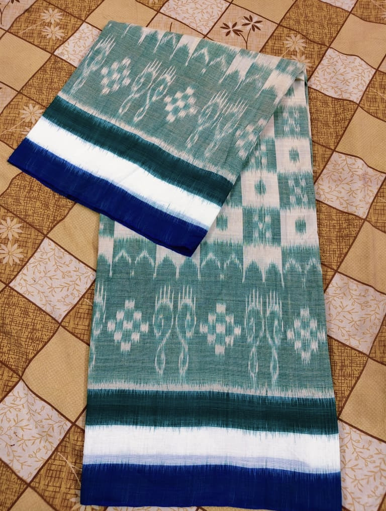 Pure Handloom Cotton Sambalpuri Saree from Laxmipada
